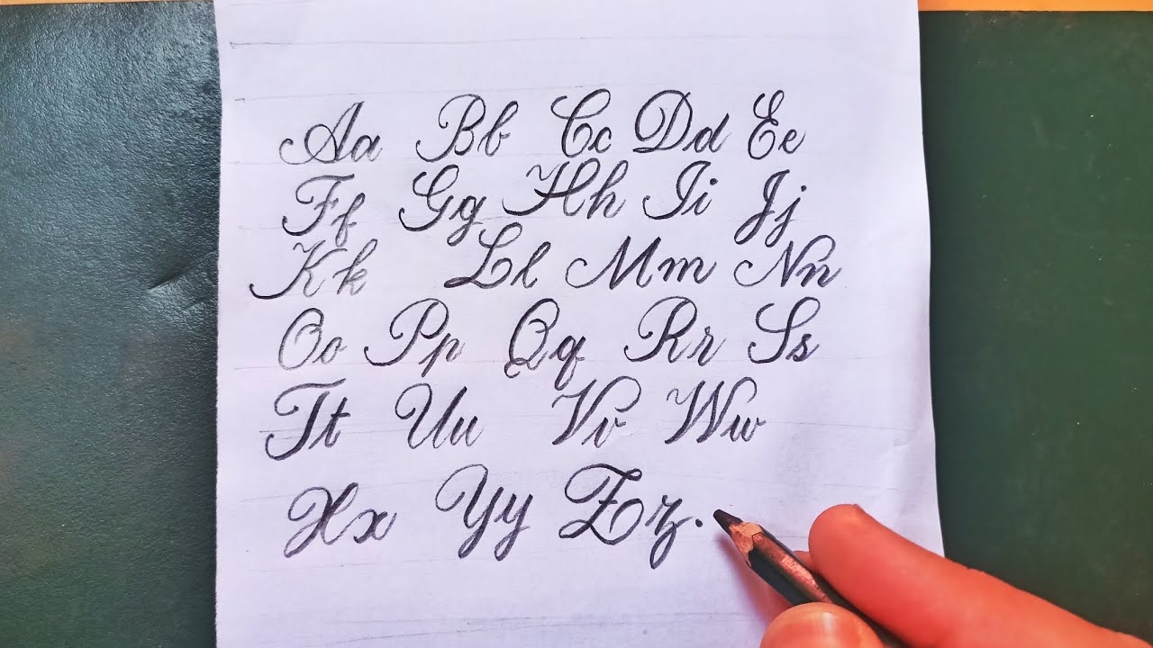 How To Write Cursive Letters Cursive Writing Alphabets From A To Z For Beginners YouTube