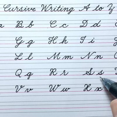 How To Write English Capital And Small Letters ABCD Cursive Writing A To Z Cursive Handwriting YouTube