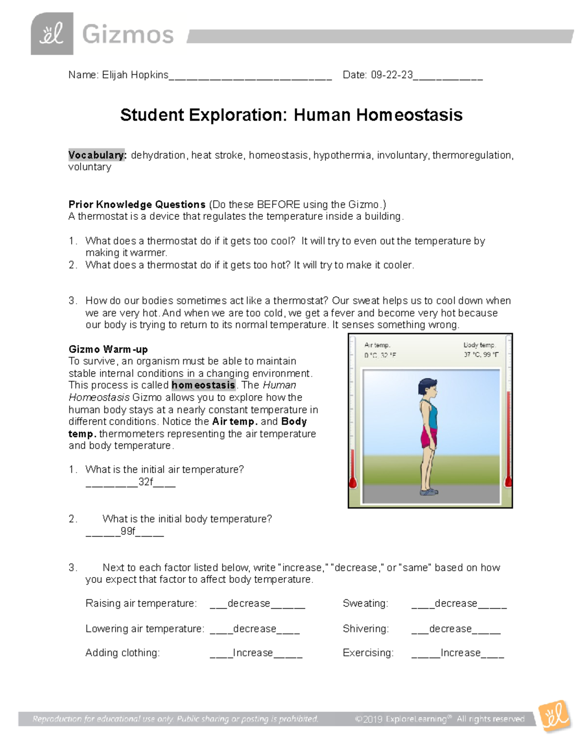 homeostasis worksheet answers graph homeostasis worksheet answers graph