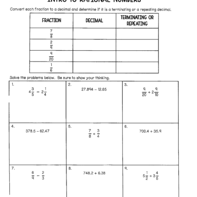 HW 1 Intro To Rational Numbers Jill Starkey Library Formative