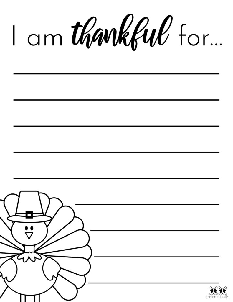 I Am Thankful For Printables 10 Unique Worksheets Printabulls I Am Thankful For Printables 10 Unique Worksheets Printabulls