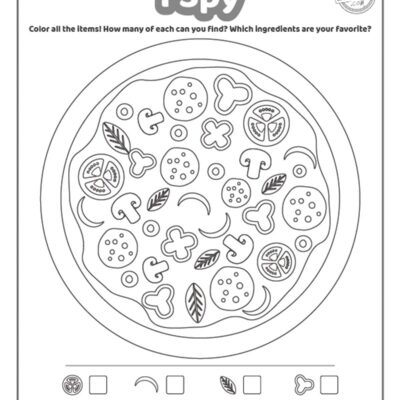 I Spy Worksheets For Pizza Lovers Kids Activities Blog