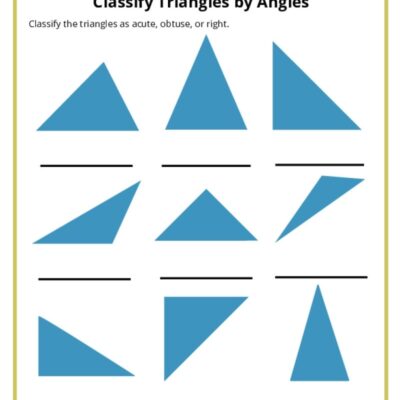 Identify And Classify Triangles Worksheets K12 Math Worksheets