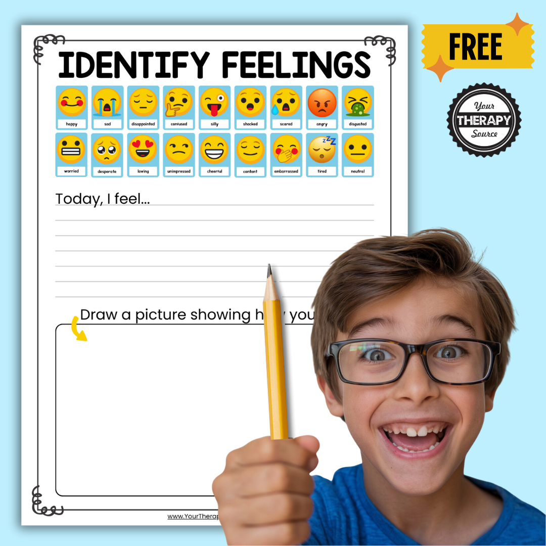 Identifying Feelings Worksheet Free Printable Your Therapy Source