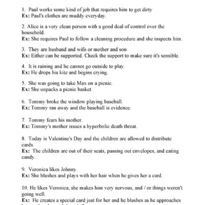 Inferences Worksheet 1 Reading Activity