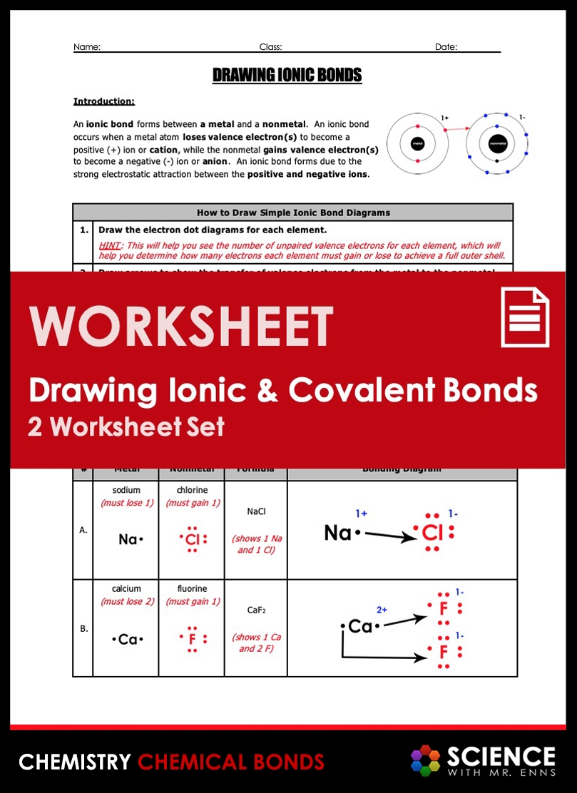 ionic bonding worksheet and answers