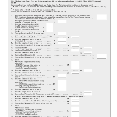 IRS Schedule D Instructions