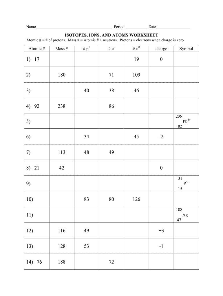 Isotopes Ions And Atoms Worksheet Answer Key Pdf Fill Out Sign Online DocHub Isotopes Ions And Atoms Worksheet Answer Key Pdf Fill Out Sign Online DocHub
