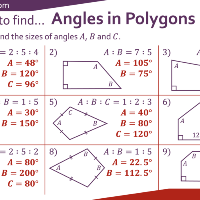 IW Using Ratios To Find Angles In Polygons Interwoven Maths