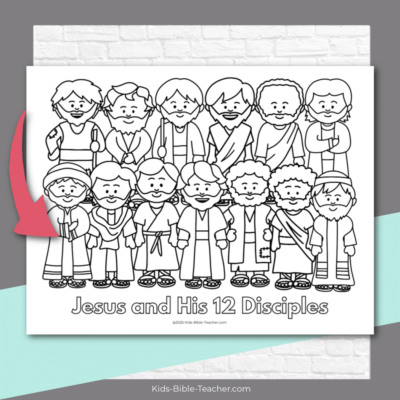 Jesus Disciples Coloring Page Free Printable Kids Bible Teacher