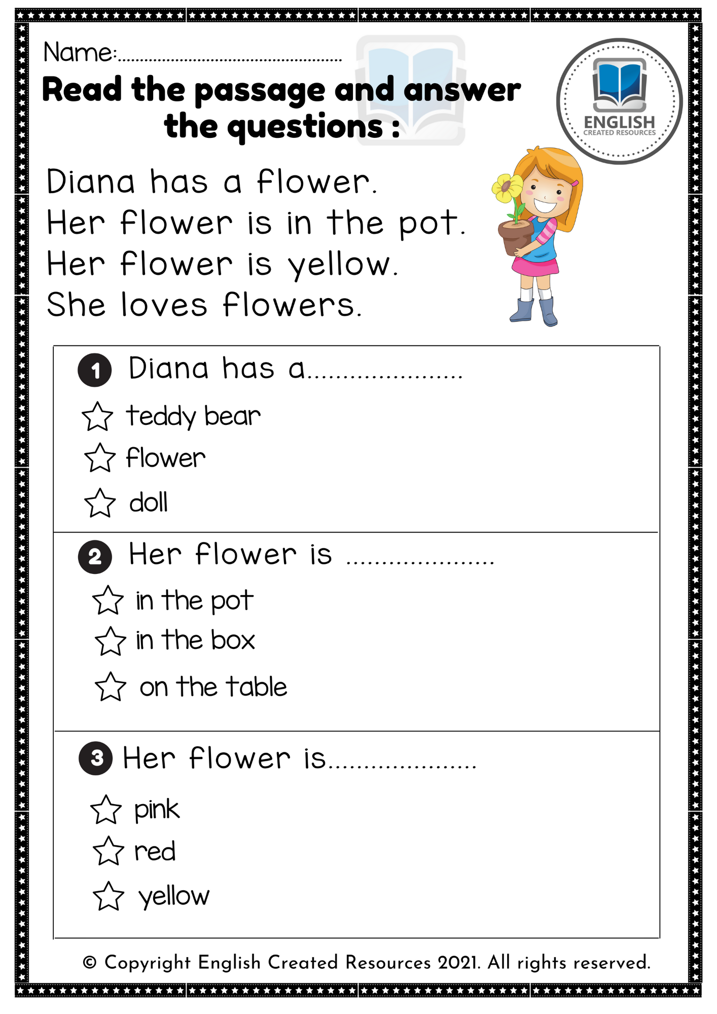 kindergarten reading worksheets pdf