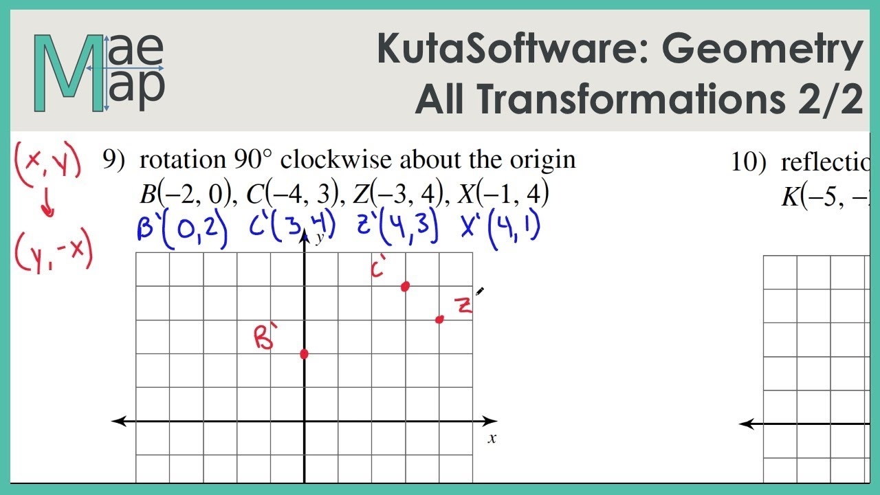 KutaSoftware Geometry All Transformations Part 1 YouTube Worksheets Library KutaSoftware Geometry All Transformations Part 1 YouTube Worksheets Library