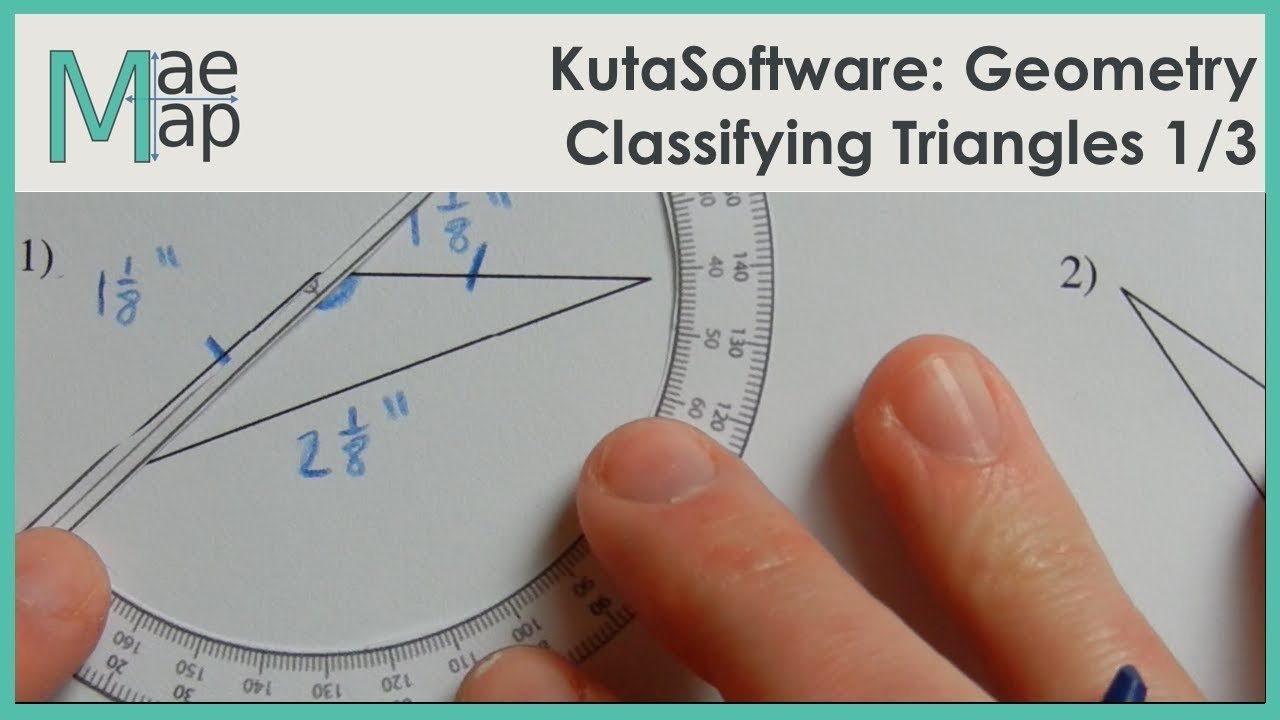 KutaSoftware Geometry Classifying Triangles Part 1 YouTube