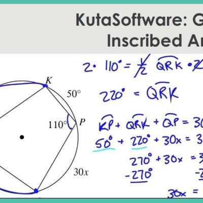 KutaSoftware Geometry Inscribed Angles Part 2 YouTube