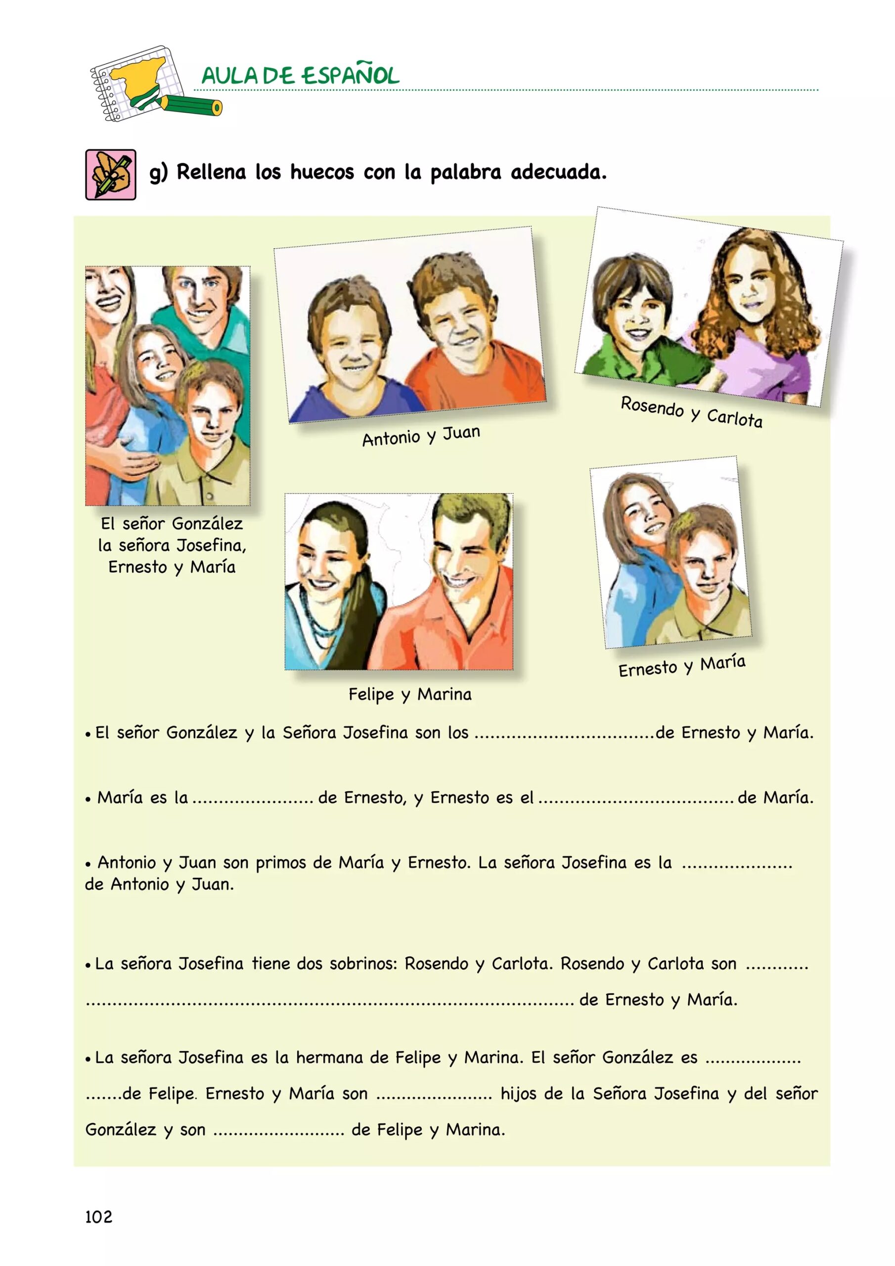 la familia de josefina worksheet answers la familia de josefina worksheet answers
