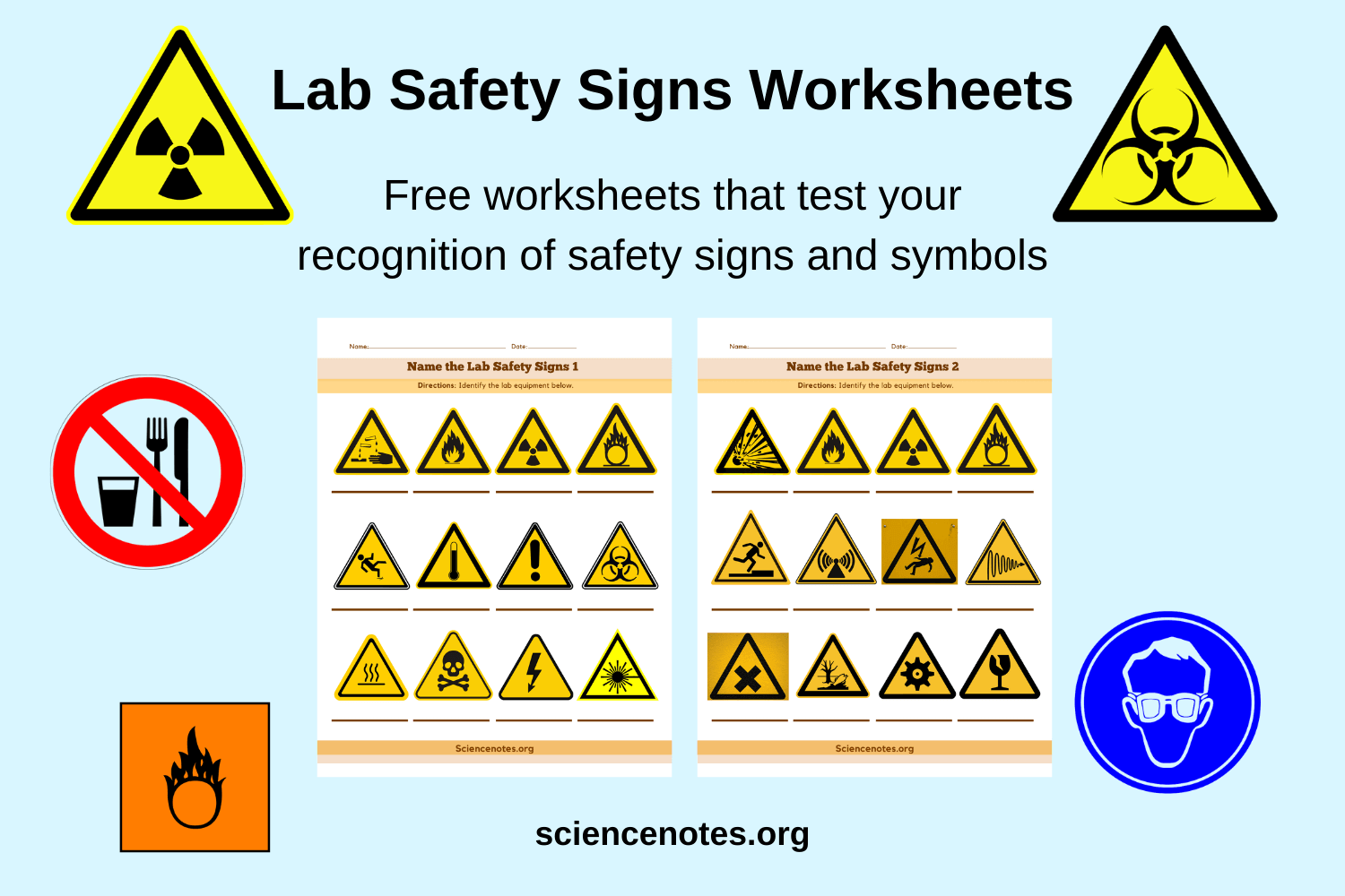 lab safety worksheet pdf