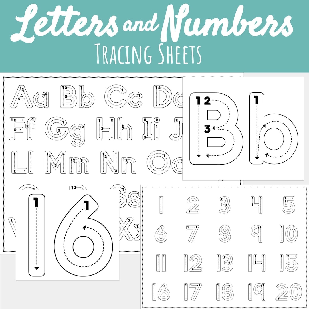 Letter And Number Formation Tracing Sheets Handwriting Preschool Kindergarten Writing Alphabet Dry Erase Busy Binder Book Etsy