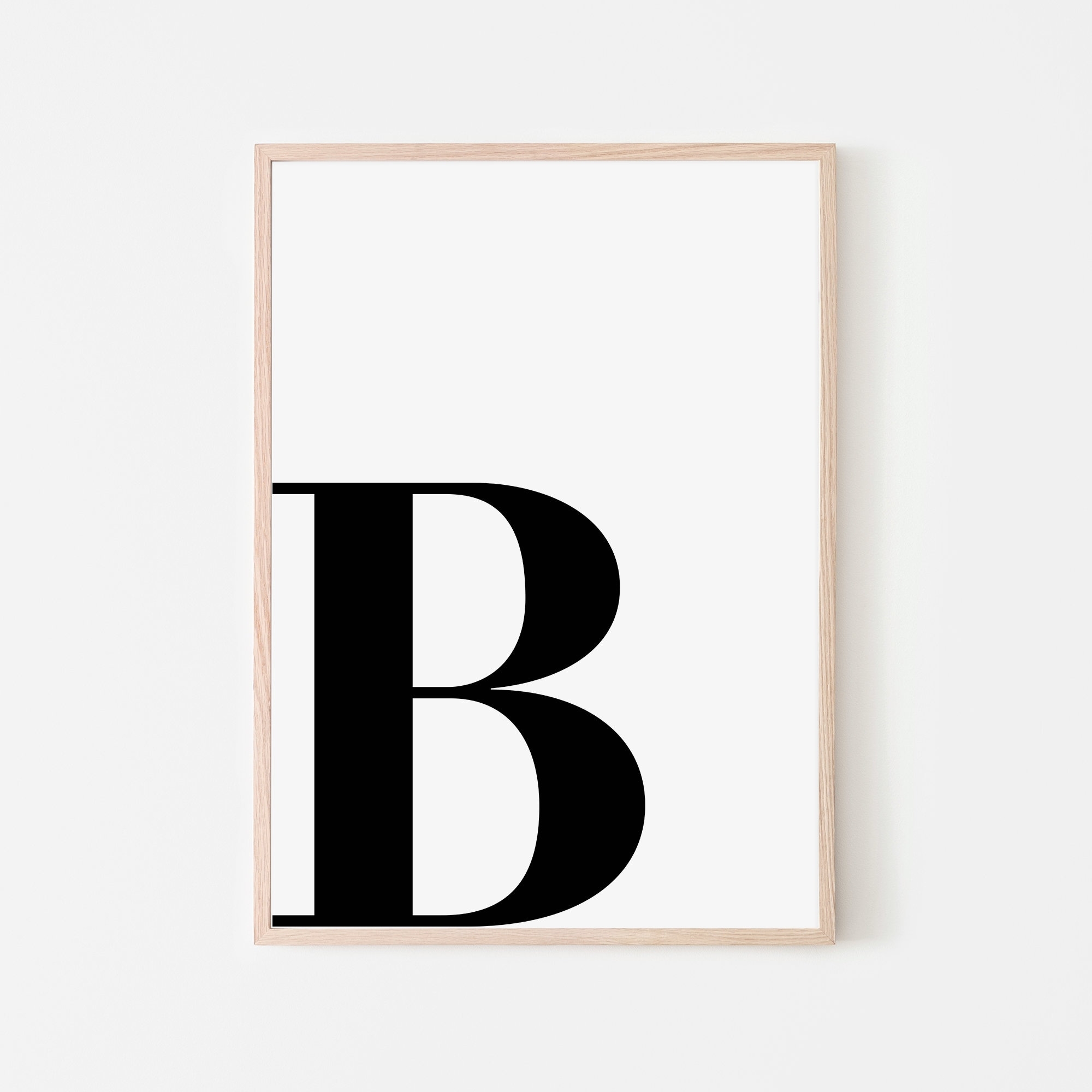 Letter B Print Initial Wall Art Nursery Decor digital Download Etsy Letter B Print Initial Wall Art Nursery Decor digital Download Etsy
