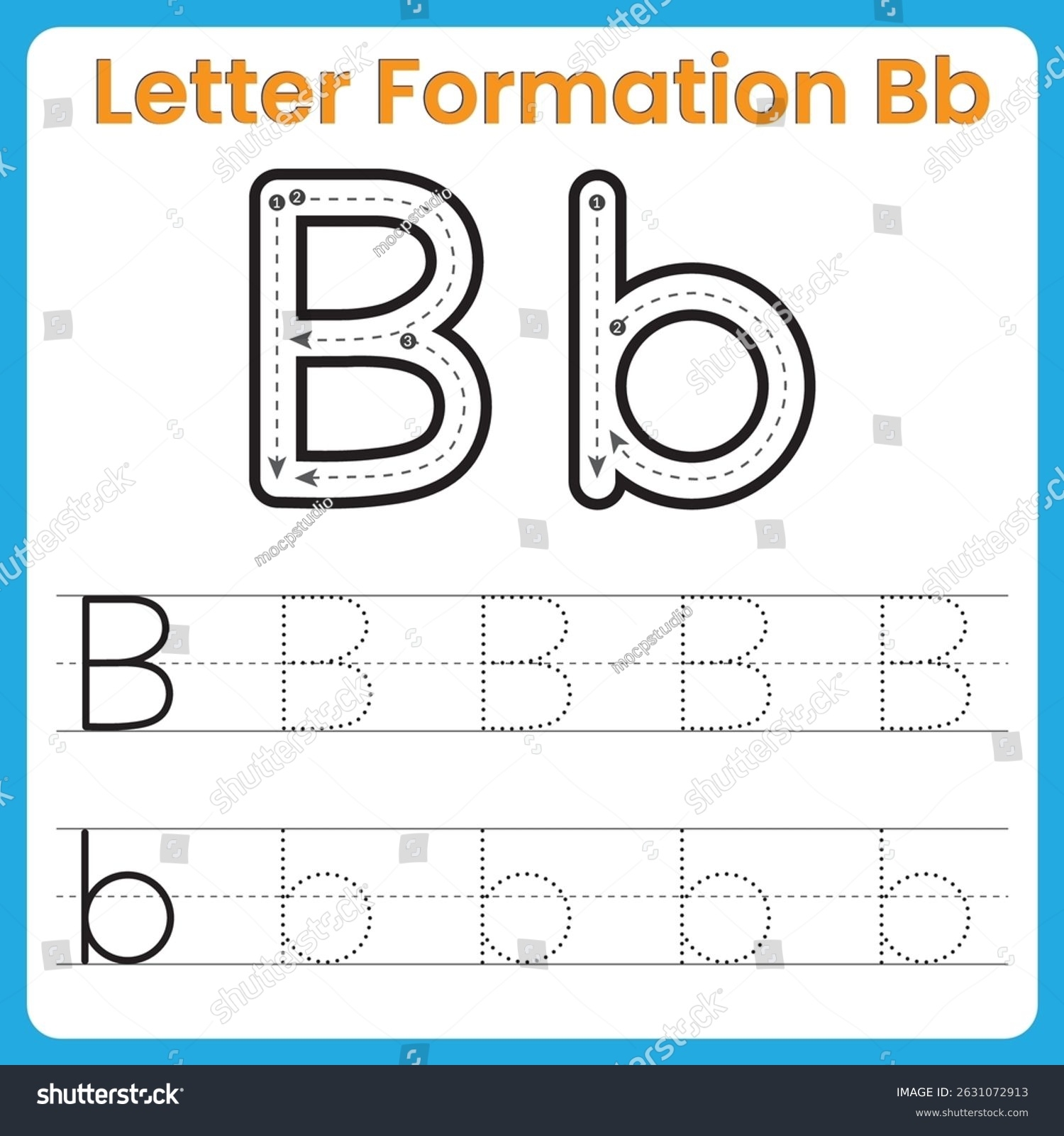 Letter B Tracing Worksheet Kids Uppercase Stock Vector Royalty Free 2631072913 Shutterstock Letter B Tracing Worksheet Kids Uppercase Stock Vector Royalty Free 2631072913 Shutterstock