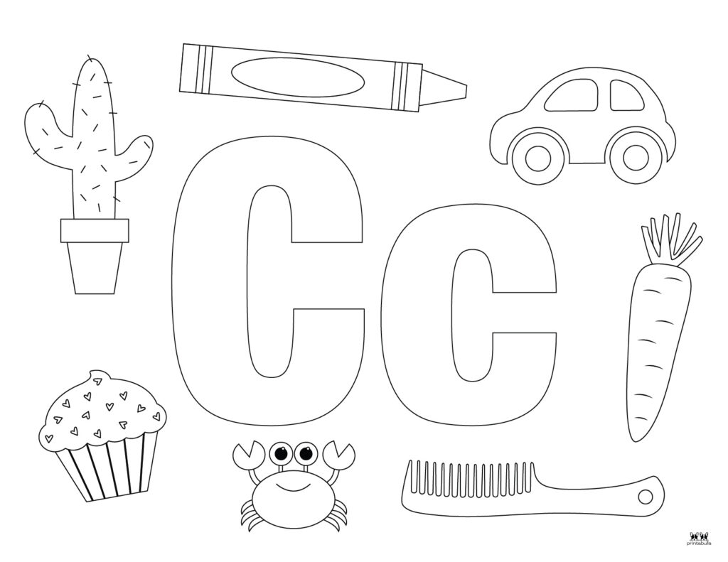 Letter C Coloring Pages 15 FREE Pages Printabulls Letter C Coloring Pages 15 FREE Pages Printabulls