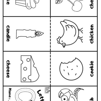 Letter C Mini Coloring Book Free Printable PDF Ezpzphonics