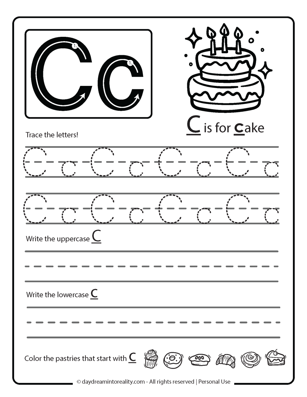 letter c tracing sheet letter c tracing sheet