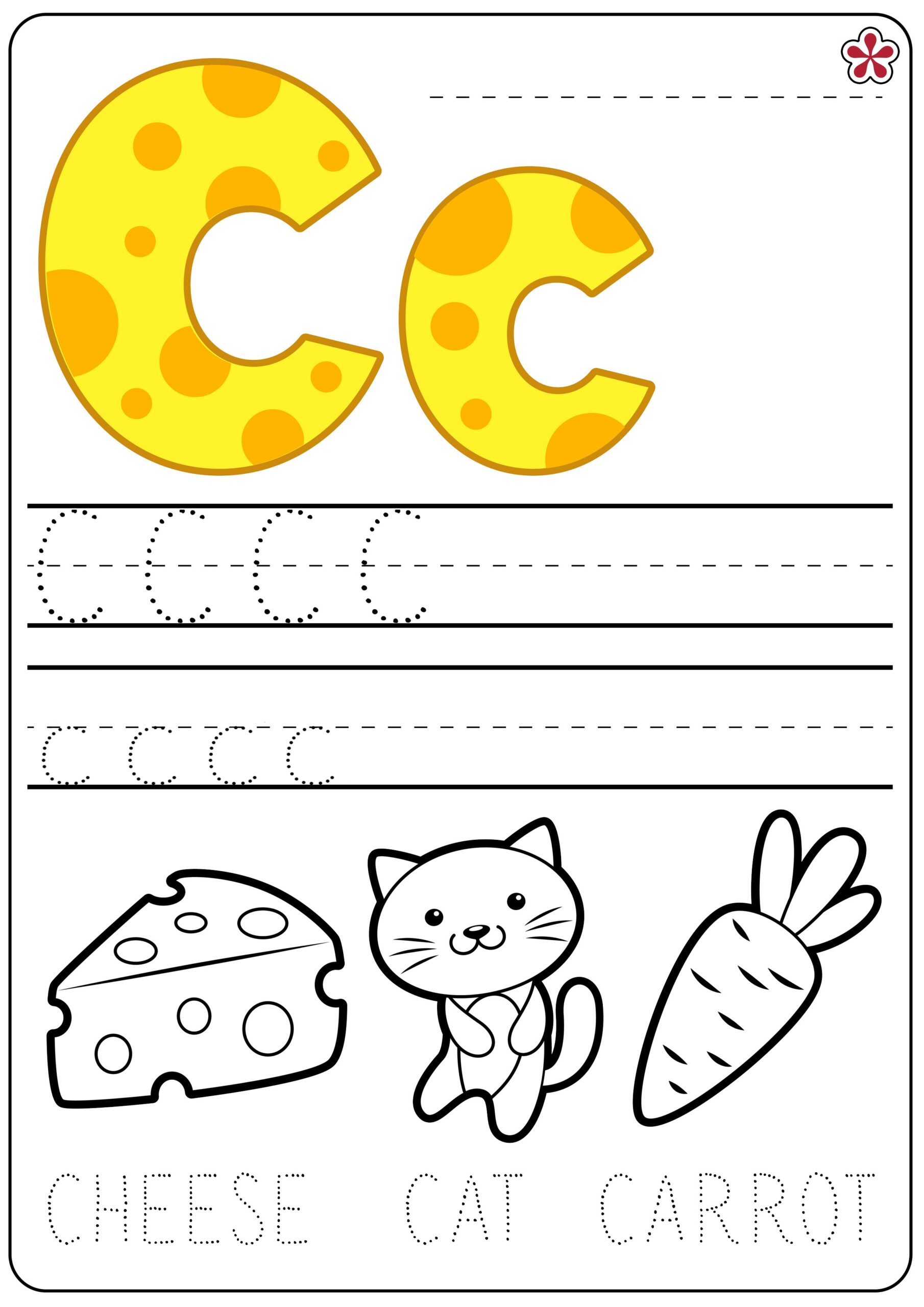 letter c worksheet