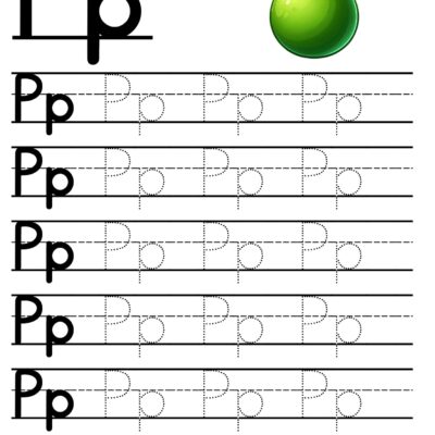 Letter P Tracing Worksheet Free Printables Teach Prints