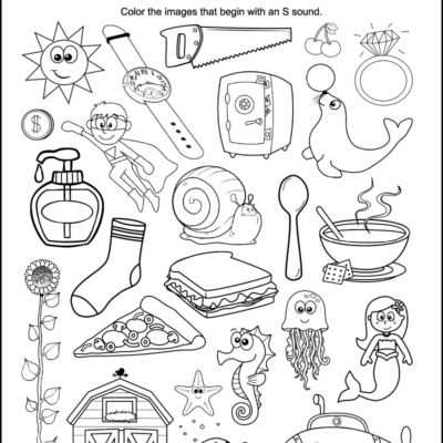 Letter S Sound Worksheets Tree Valley Academy