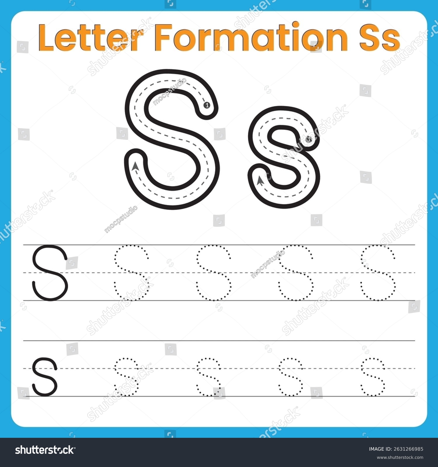Letter S Tracing Worksheet Kids Uppercase Stock Vector Royalty Free 2631266985 Shutterstock Letter S Tracing Worksheet Kids Uppercase Stock Vector Royalty Free 2631266985 Shutterstock