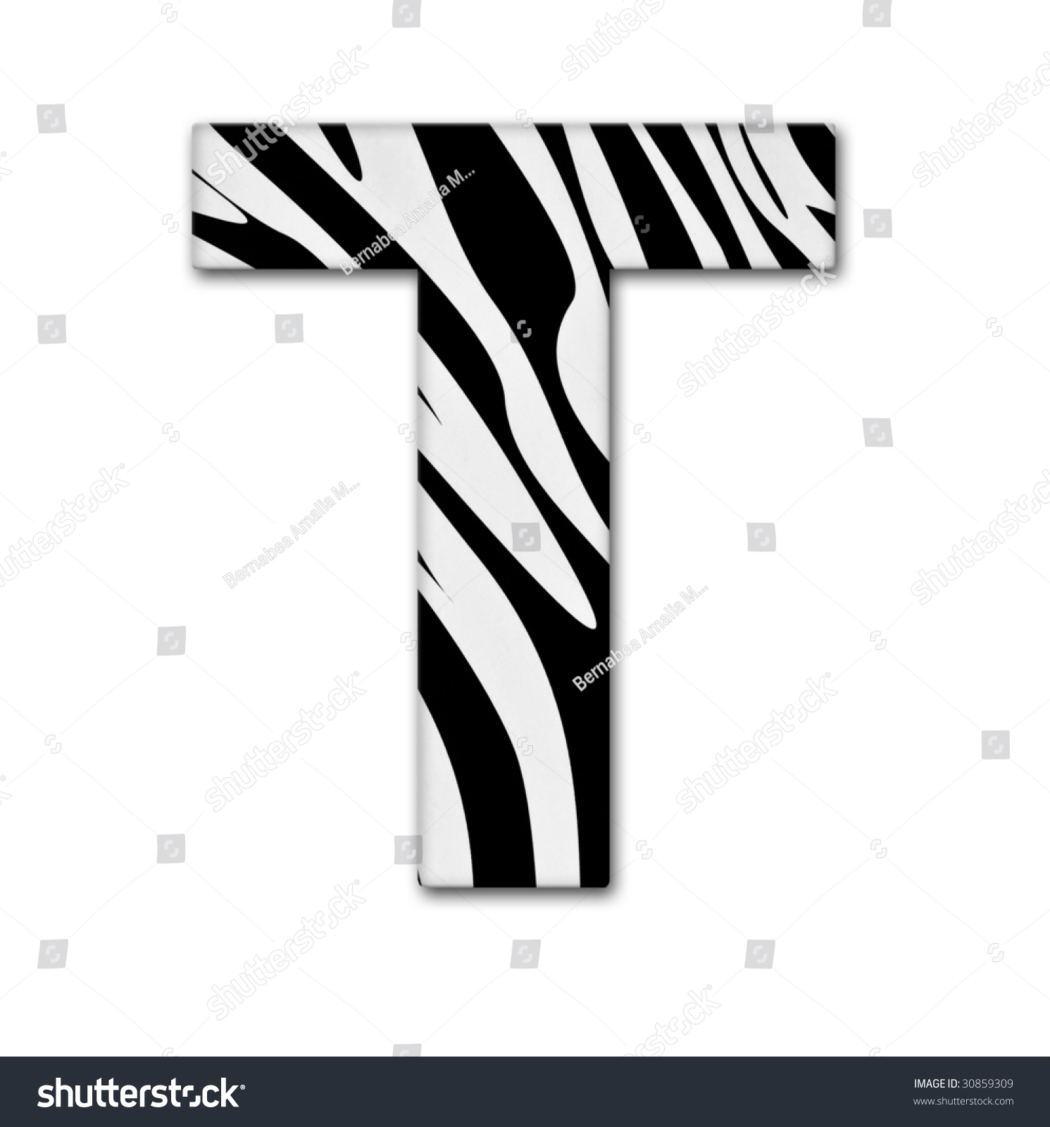 letter t print
