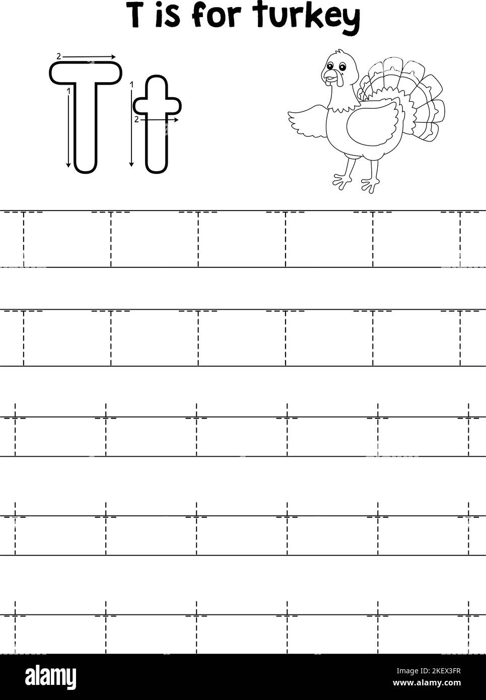 tracing the letter t tracing the letter t