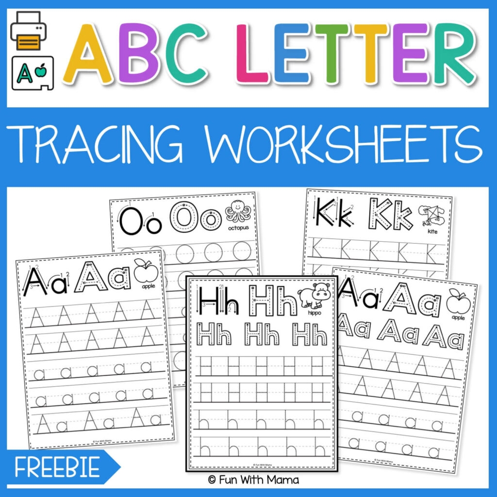 free abc traceable worksheets