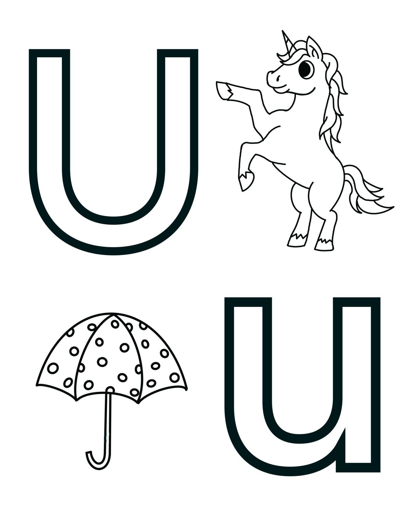 Alphabet Letter U Worksheet Alphabet Letter U Worksheet
