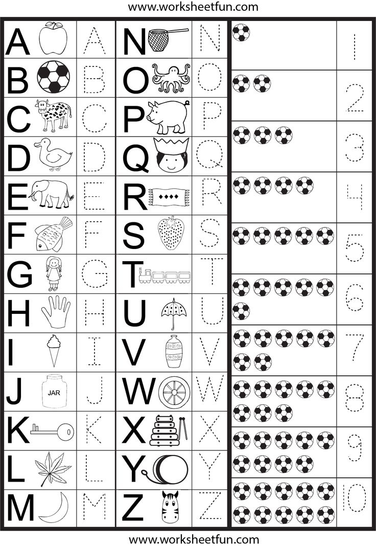 preschool traceable letters