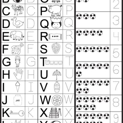 Letters And Numbers Tracing Worksheet FREE Printable Worksheets