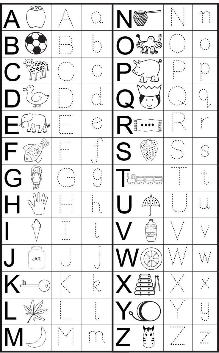Letters Writing Worksheet For Kids Aa zZ