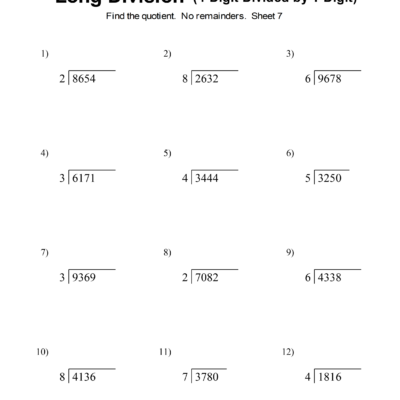Long Division Worksheets Problems Printable Math Drills Free Printables Lettering SVG Files Tools Apps