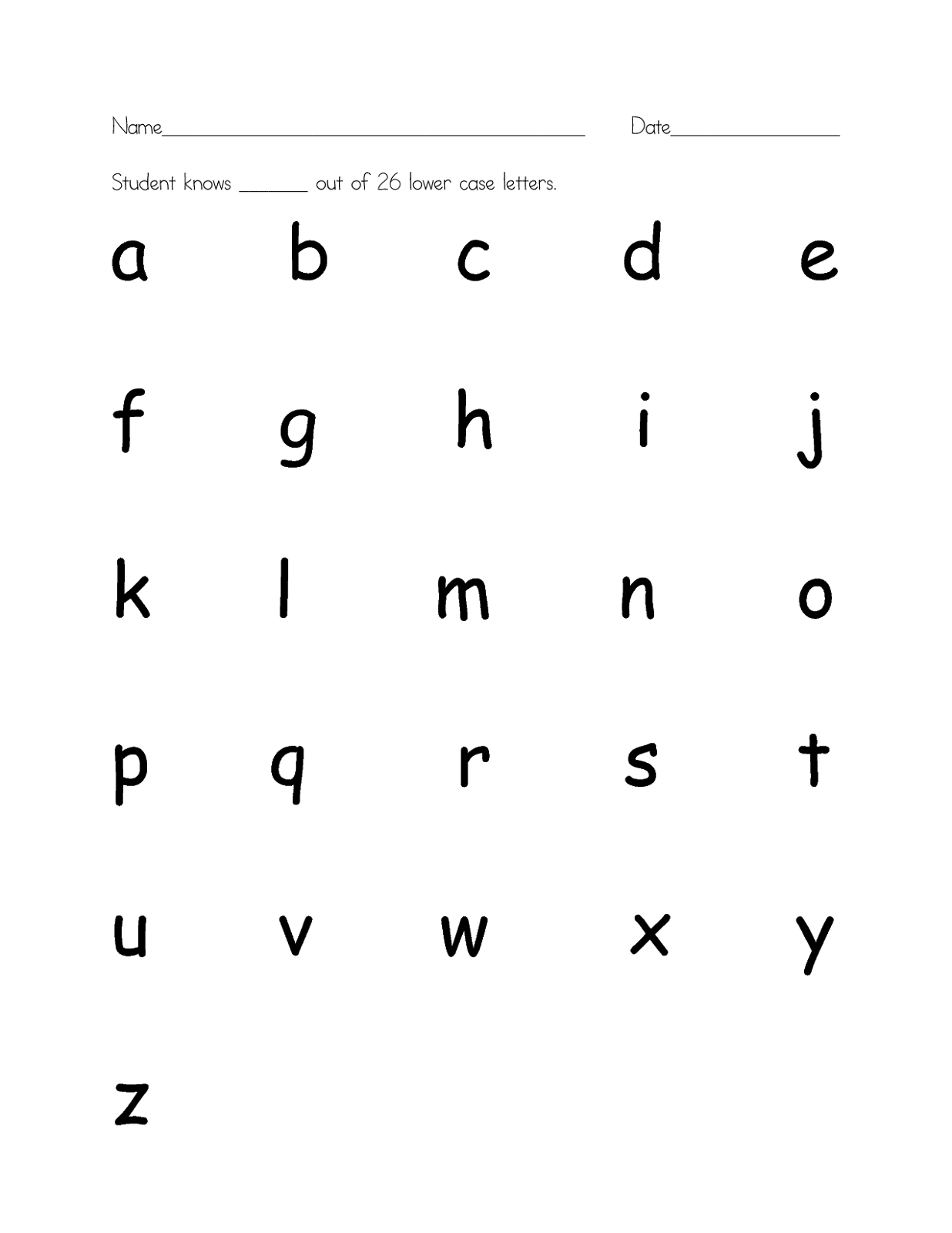 Lower Case Alphabet Printable Printable Party Favors Lower Case Alphabet Printable Printable Party Favors