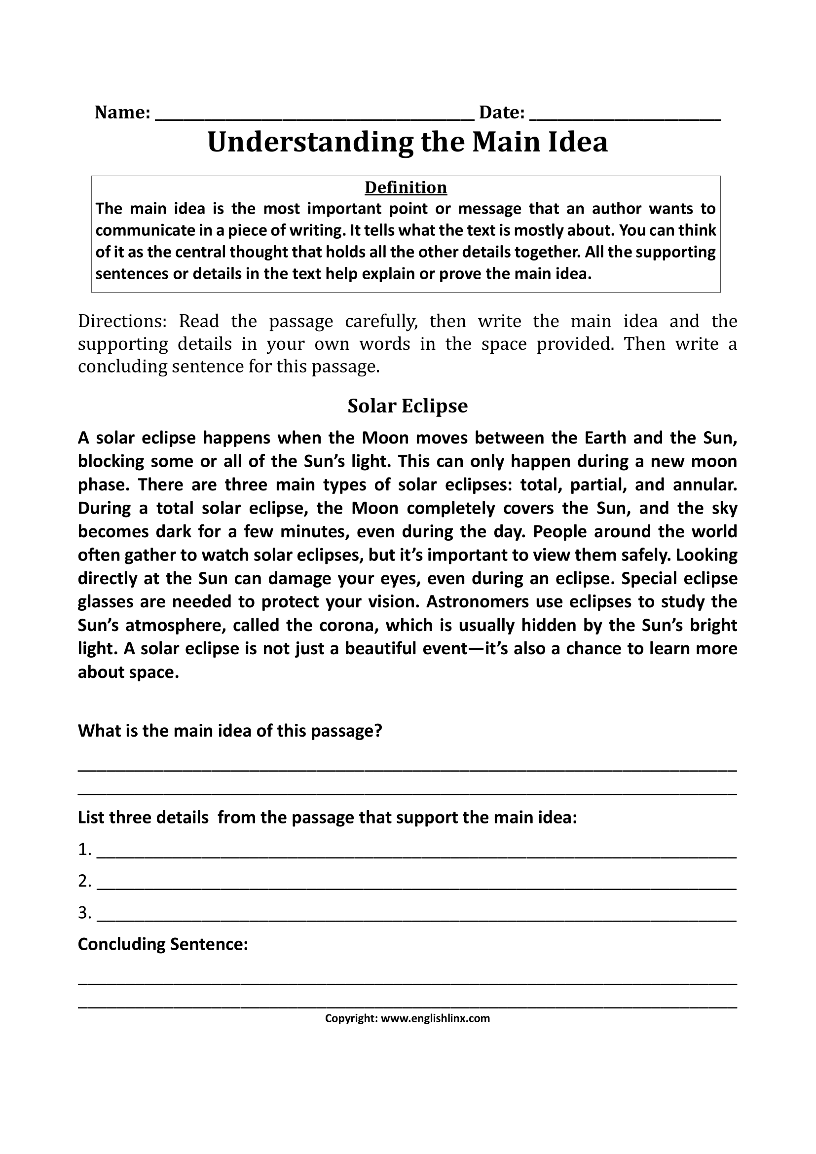 Main Idea Worksheets Printable Main Idea Practice Worksheets Main Idea Worksheets Printable Main Idea Practice Worksheets