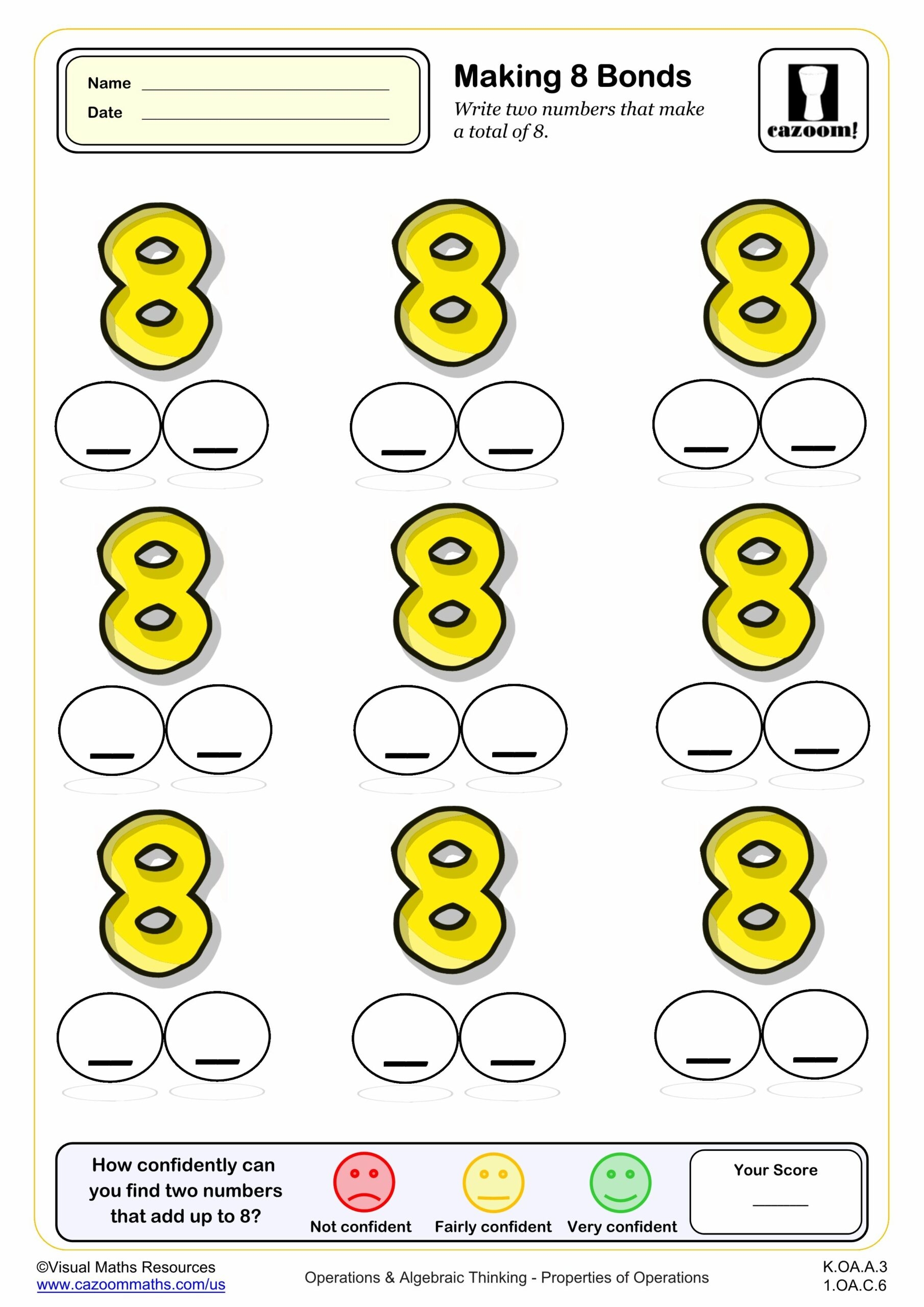 Making 8 BONDS Fun And Engaging K Grade PDF Worksheets Cazoom Math Making 8 BONDS Fun And Engaging K Grade PDF Worksheets Cazoom Math