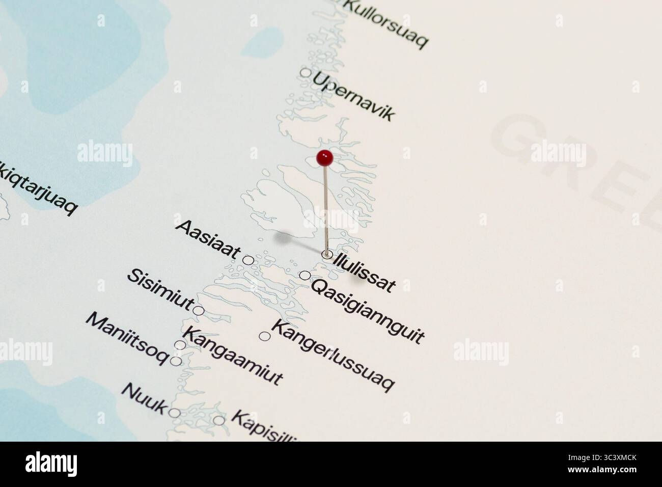 Ilulissat Greenland map