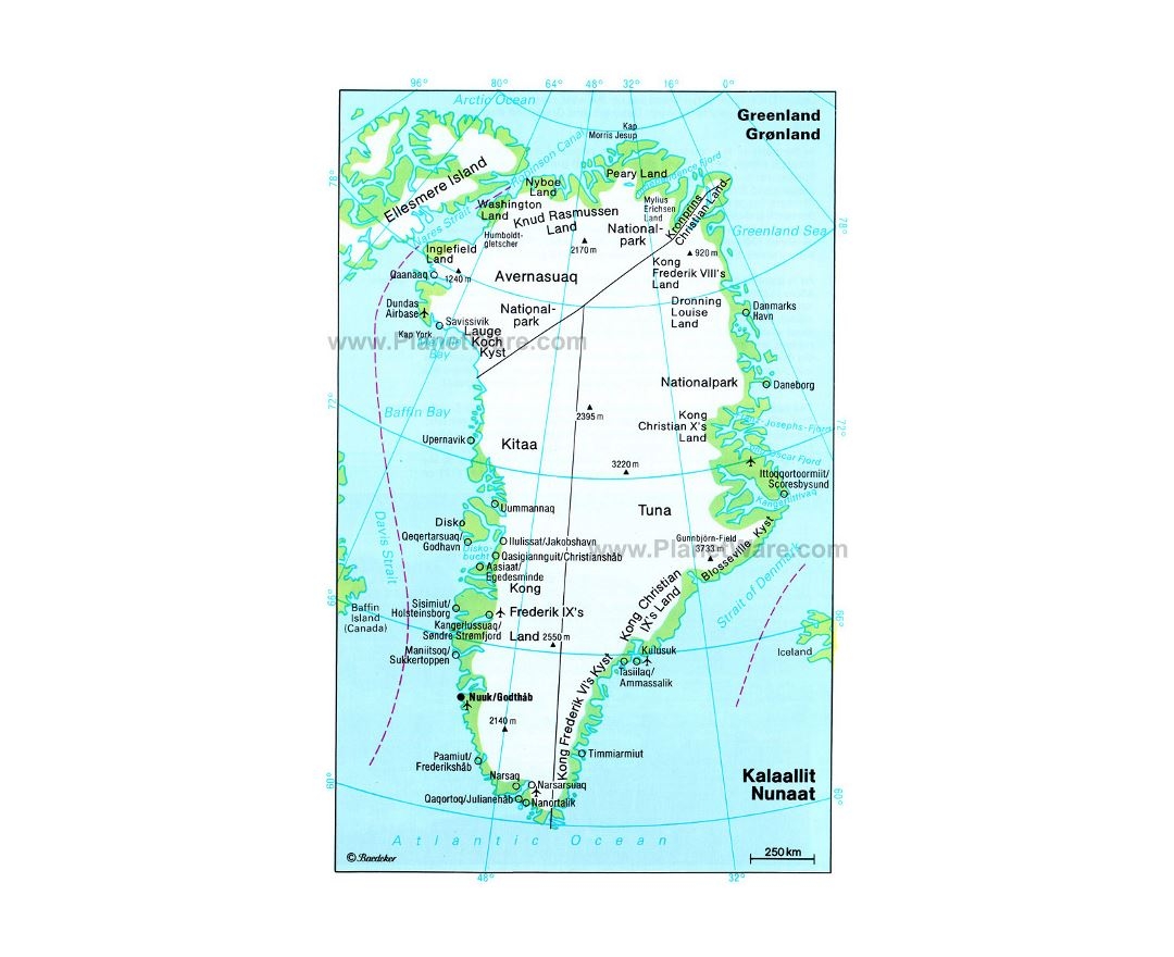 Maps Of Greenland Collection Of Maps Of Greenland North America Mapsland Maps Of The World