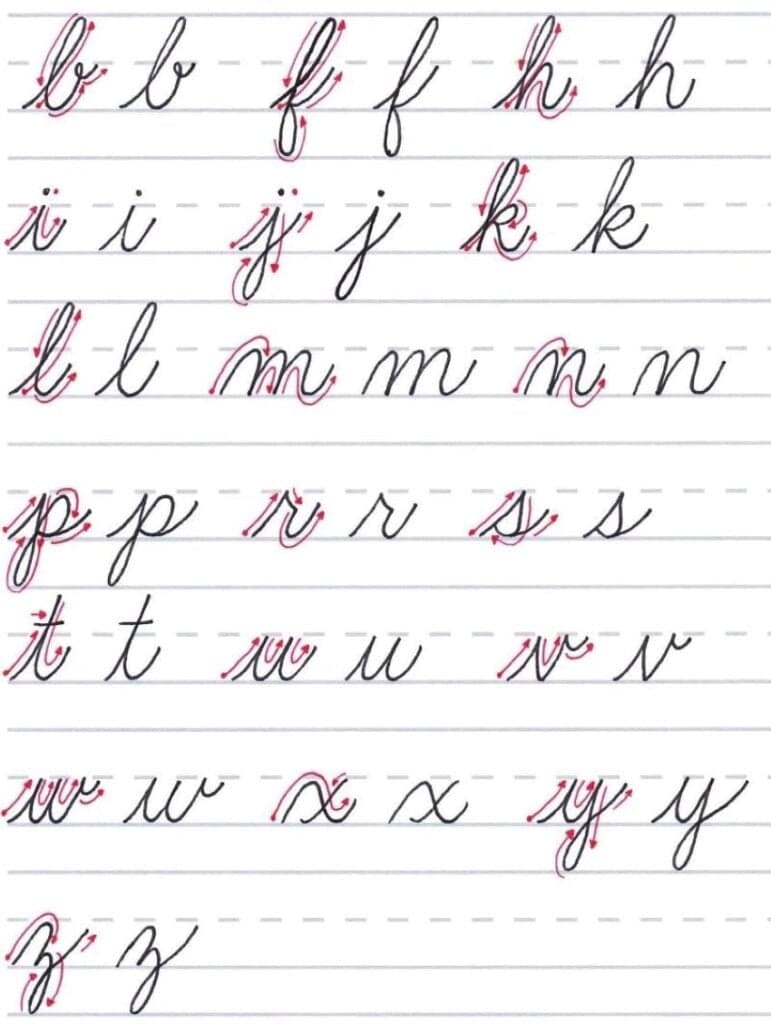 writing cursive letters writing cursive letters