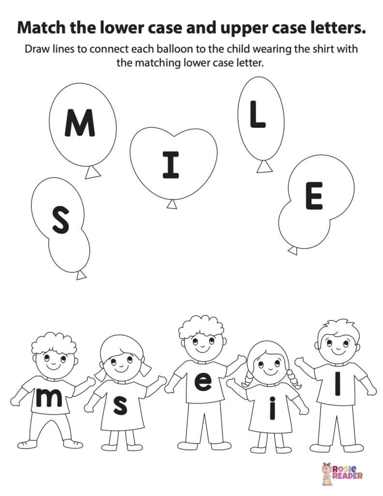 Matching Upper And Lower Case Letters Reading Adventures For Kids Ages 3 To 5