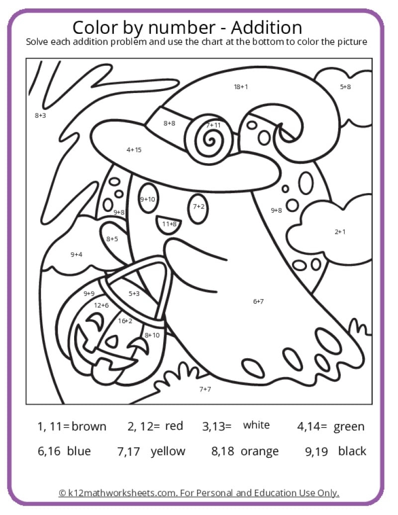 Math Coloring Pages Printable PDFs By K12mathworksheets Math Coloring Pages Printable PDFs By K12mathworksheets
