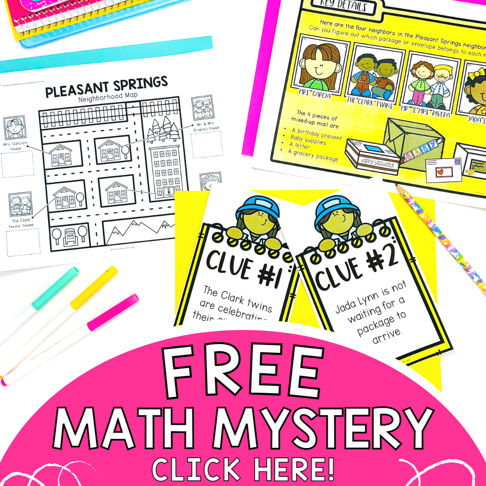 Math Mysteries For 1st 2nd Grade Simply Creative Teaching