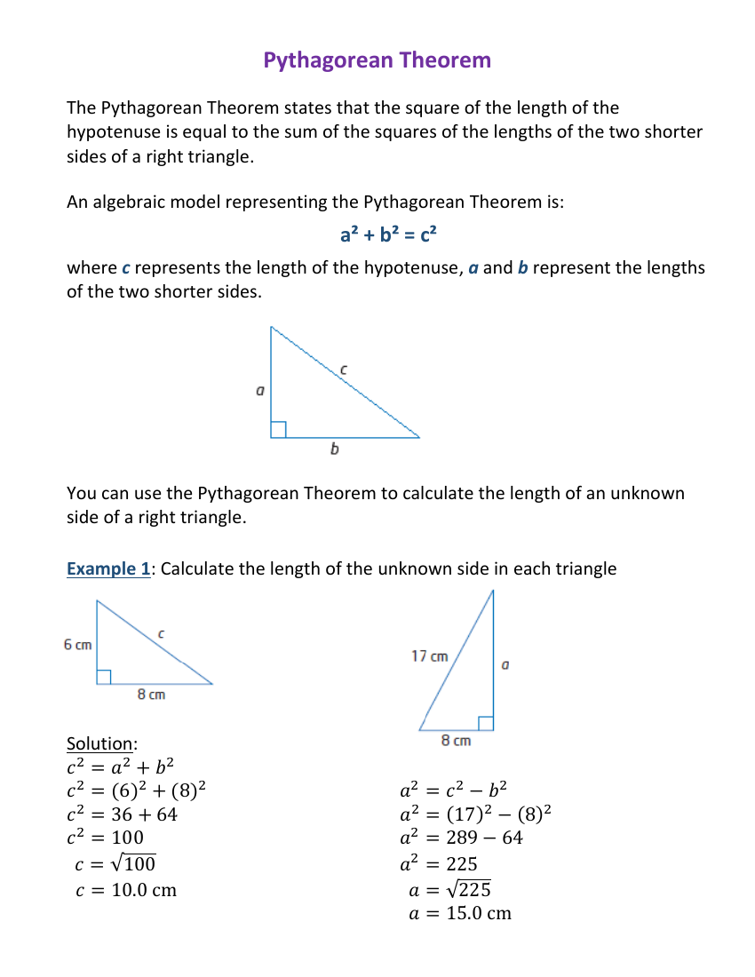 Measurement Pythagorean Theorem Student Worksheet With Answers Worksheets Library Measurement Pythagorean Theorem Student Worksheet With Answers Worksheets Library