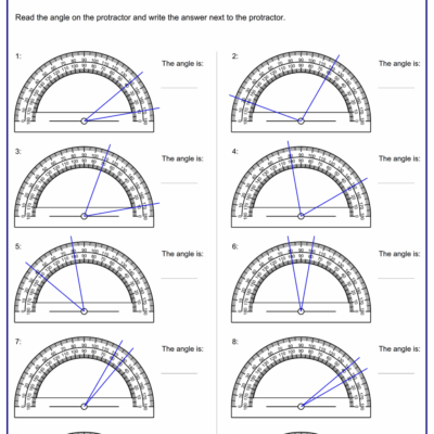 Measuring Angles With A Protractor Worksheet Free Printable PDFs