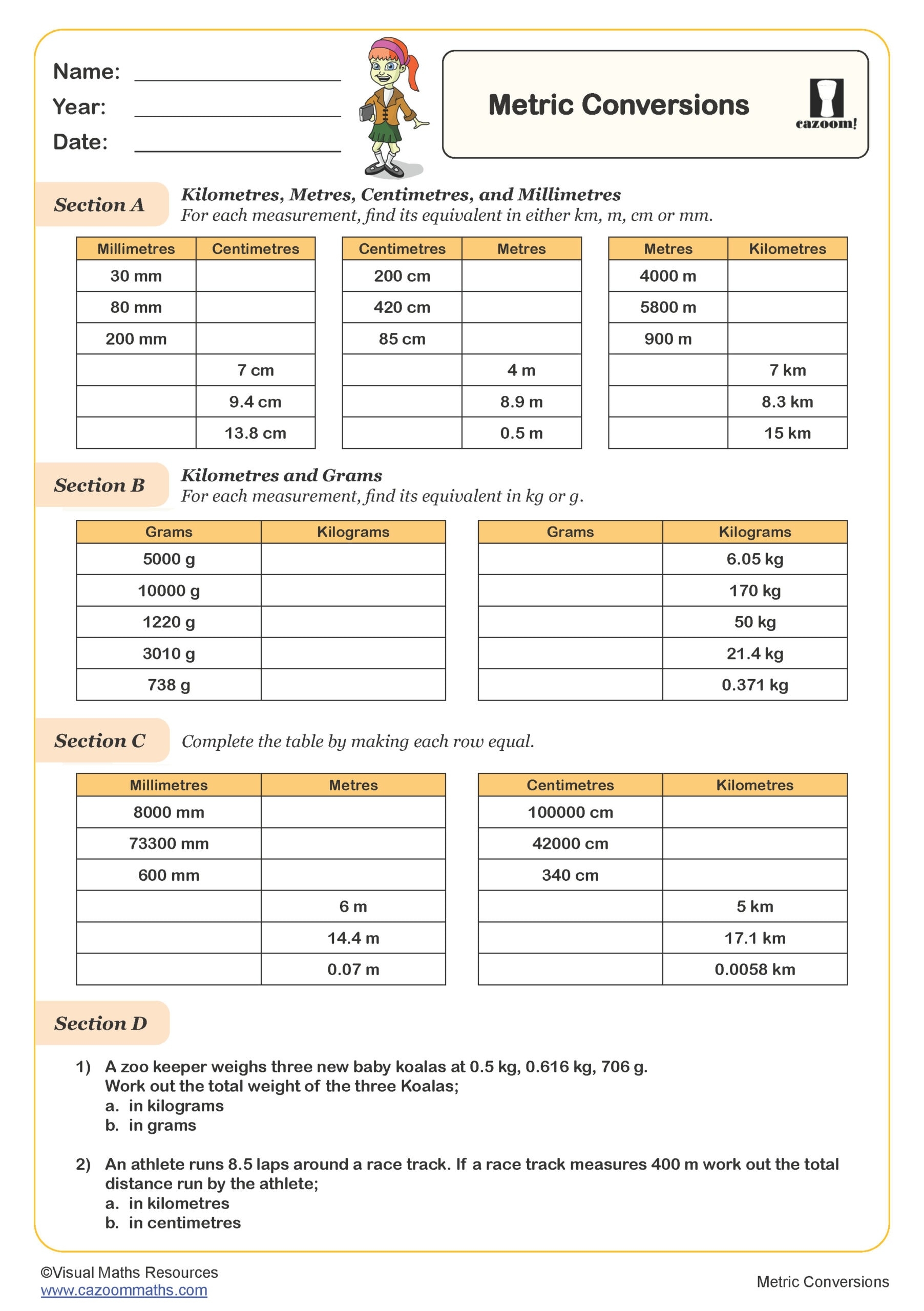 metric conversion worksheet answer key metric conversion worksheet answer key